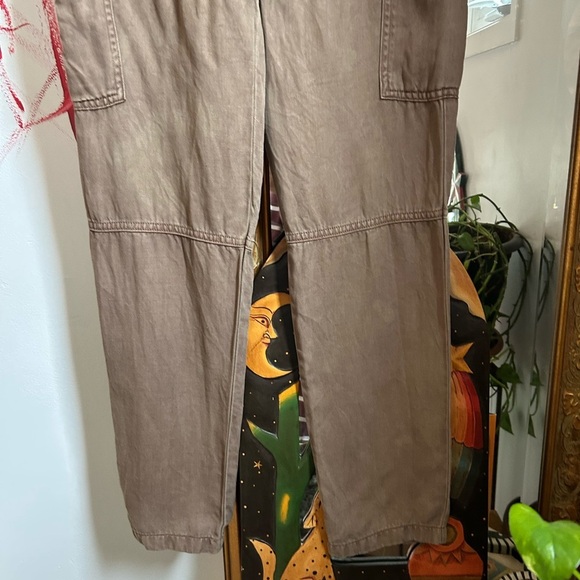 Cloth & Stone Brown Straight Leg Cargo Pants 24" - Picture 2 of 16